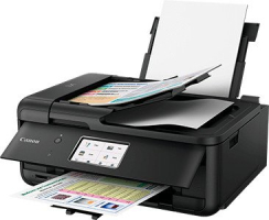 CANON Pixma TS9550 Schwarz A3 MFP 3 in 1 drucken kopieren scannen Cloud Link WLAN/LAN 10,8cm LC-Display 5Tintensystem 4.800x1.200dpi