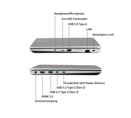DW-STORE  Mobile 1551R, Core i7-1355U, 16GB RAM, 512GB SSD, DE