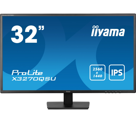 IIYAMA X3270QSU-B1 81,28cm 32Zoll IPS 2560x1440 250cd/m2 3ms 2xHDMI DP USB