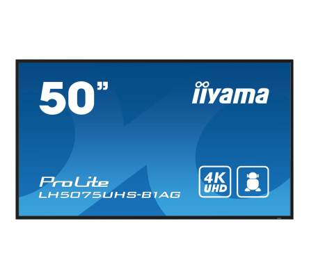 IIYAMA LH5075UHS-B1AG 127cm 50Zoll 3840x2160 UHD VA panel 500cd/m2 5000:1 Static Contrast 9,5ms Landscape or Portrait mode