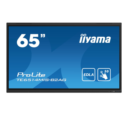 IIYAMA TE6514MIS-B2AG 165,1cm 65Zoll iiWare12E EDLA Google GMS apps Android 13 50-Points PureTouch IR+ with zero bonding 3840x2160