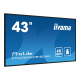 IIYAMA LH4360UHS-B2AG 109,22cm 43Zoll 3840x2160 UHD VA panel Haze 25perc 500cd/m Landscape and Portrait Wallmount Included