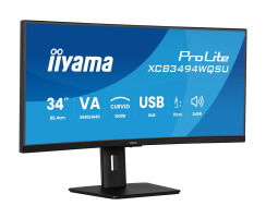IIYAMA 86,36cm 34Zoll UW Curved VA-panel 3440x1440 120Hz...