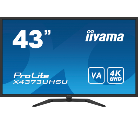 IIYAMA X4373UHSU-B1 109,22cm 43Zoll UW VA 3840x2160 UHD 400cd/m2 3ms HDR400 2xHDMI DP USB-HUB PBP PIP Remote control Speakers