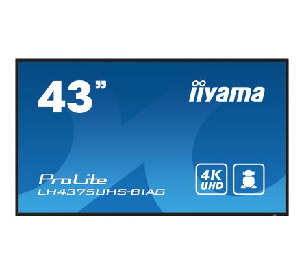 IIYAMA LH4375UHS-B1AG 10922cm 43Zoll 3840x2160 UHD IPS panel Haze 25perc 500cd/m Landscape and Portrait