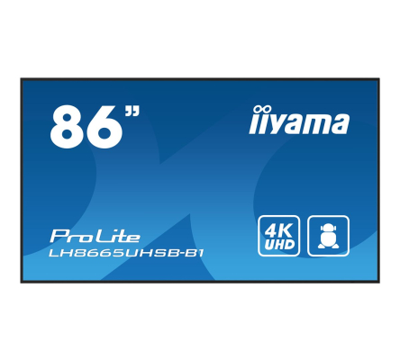 IIYAMA LH8665UHSB-B1 218,44cm 86Zoll 3840x2160 UHD VA panel 800cd/m2 1200:1 Static Contrast 8ms Landscape or Portrait mode